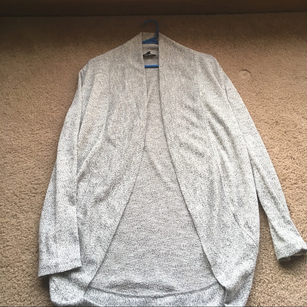 Cardigan heathered knit